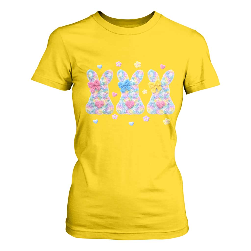 Faux Yarn Easter Bunny Effect Printed T Shirt For Women Coquette Aesthetic Gift TS12 Daisy Print Your Wear