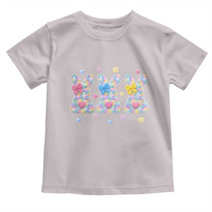 Faux Yarn Easter Bunny Effect Printed Toddler T Shirt Coquette Aesthetic Gift TS12 Ice Gray Print Your Wear