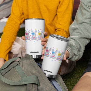 Faux Yarn Easter Bunny Effect Printed Tumbler Cup Coquette Aesthetic Gift TS12 Print Your Wear