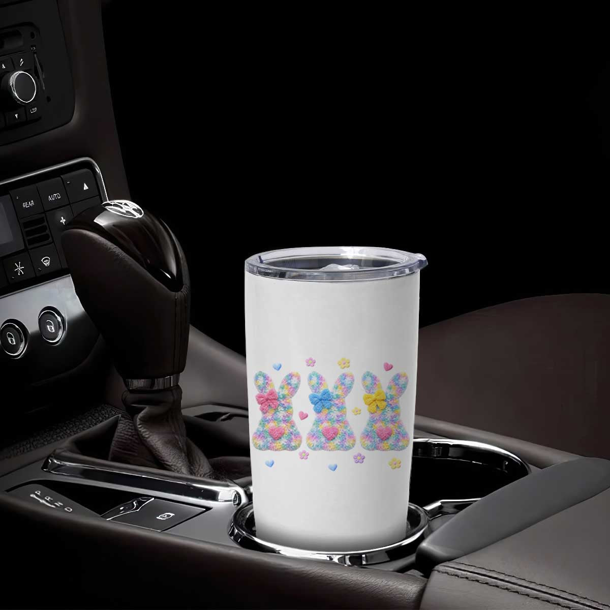 Faux Yarn Easter Bunny Effect Printed Tumbler Cup Coquette Aesthetic Gift TS12 Print Your Wear