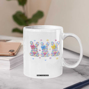 Faux Yarn Easter Bunny Effect Printed Coffee Mug Coquette Aesthetic Gift TS12 Print Your Wear