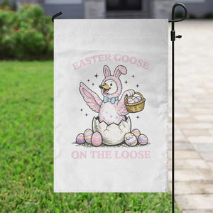 Easter Goose On The Loose Garden Flag Funny Easter Egg Hunt Gift TS12 Print Your Wear