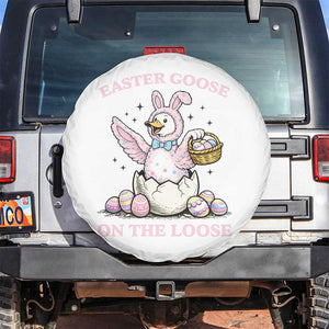 Easter Goose On The Loose Spare Tire Cover Funny Easter Egg Hunt Gift TS12 No hole White Print Your Wear