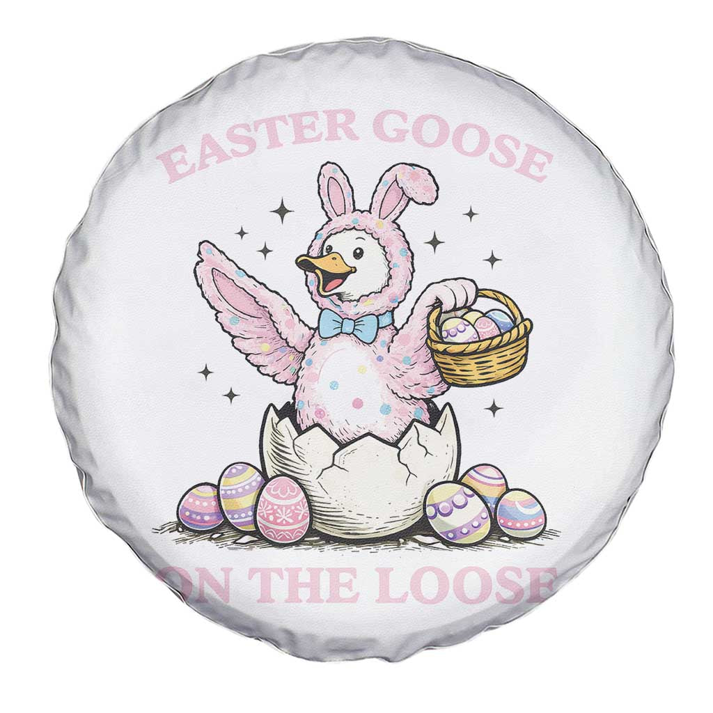 Easter Goose On The Loose Spare Tire Cover Funny Easter Egg Hunt Gift TS12 Print Your Wear