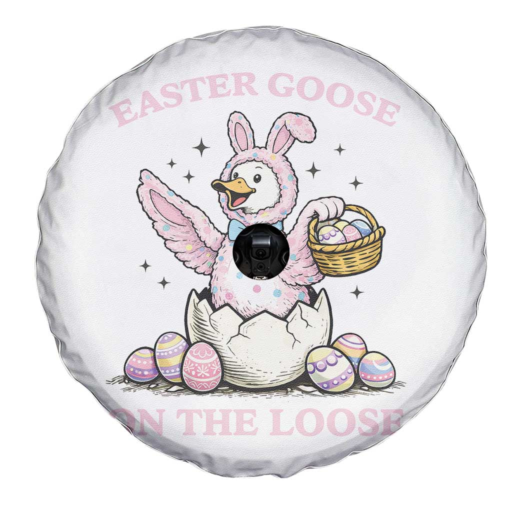 Easter Goose On The Loose Spare Tire Cover Funny Easter Egg Hunt Gift TS12 Print Your Wear