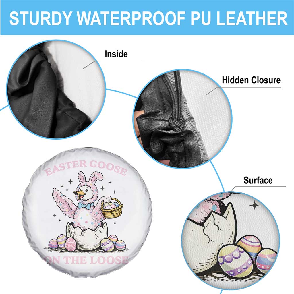 Easter Goose On The Loose Spare Tire Cover Funny Easter Egg Hunt Gift TS12 Print Your Wear