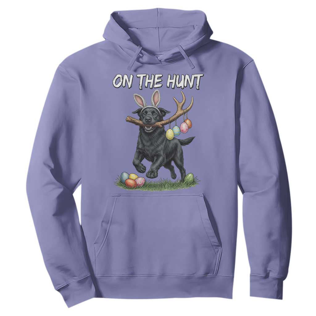 Funny Easter Hunting Dog Hoodie Labrador Bunny Ears On The Hunt TS12 Violet Print Your Wear