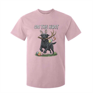 Funny Easter Hunting Dog T Shirt For Kid Labrador Bunny Ears On The Hunt TS12 Light Pink Print Your Wear
