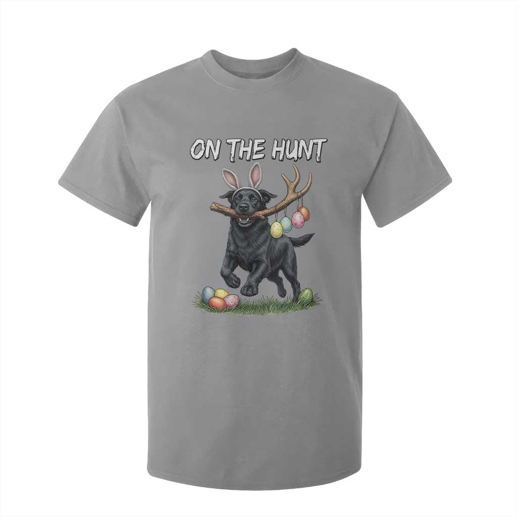 Funny Easter Hunting Dog T Shirt For Kid Labrador Bunny Ears On The Hunt TS12 Sport Gray Print Your Wear