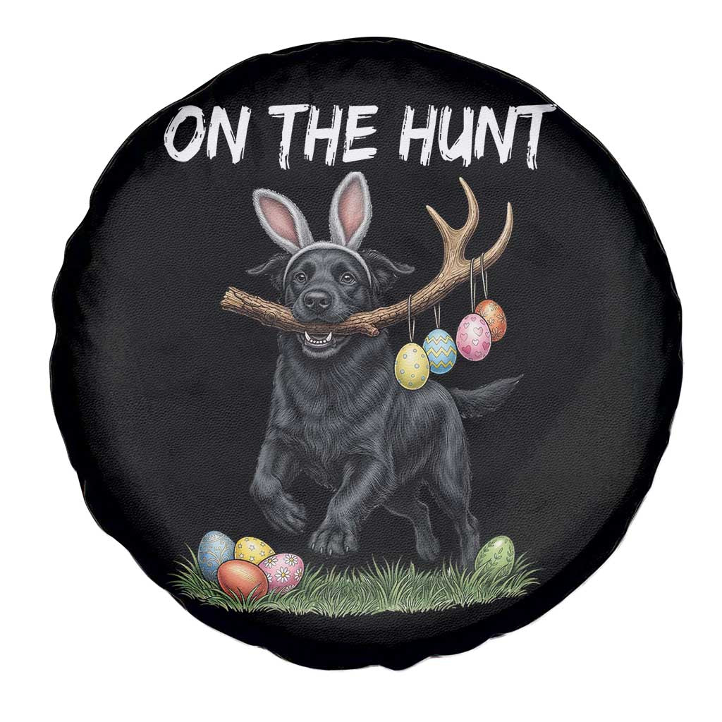 Funny Easter Hunting Dog Spare Tire Cover Labrador Bunny Ears On The Hunt TS12 Print Your Wear