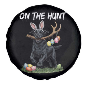 Funny Easter Hunting Dog Spare Tire Cover Labrador Bunny Ears On The Hunt TS12 Print Your Wear