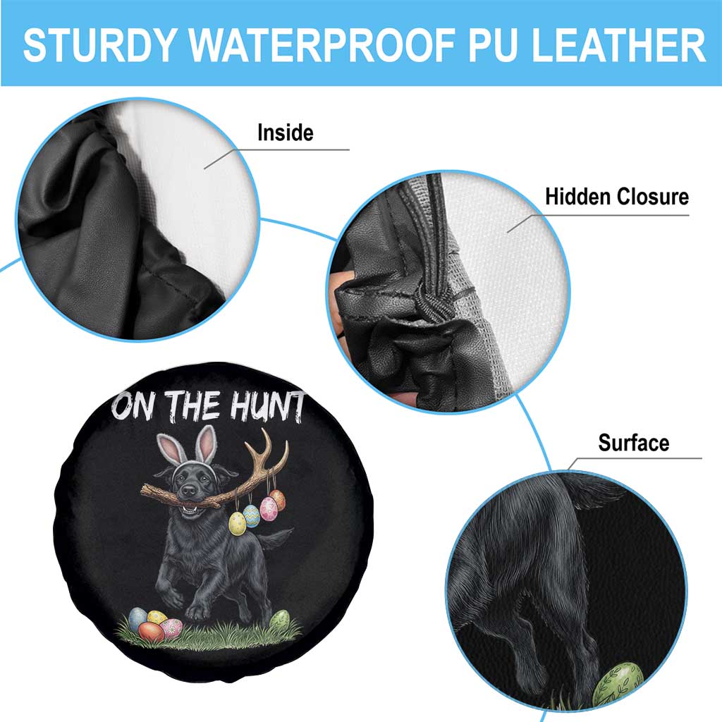 Funny Easter Hunting Dog Spare Tire Cover Labrador Bunny Ears On The Hunt TS12 Print Your Wear