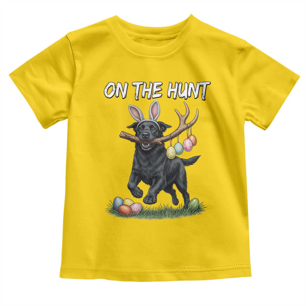 Funny Easter Hunting Dog Toddler T Shirt Labrador Bunny Ears On The Hunt TS12 Daisy Print Your Wear