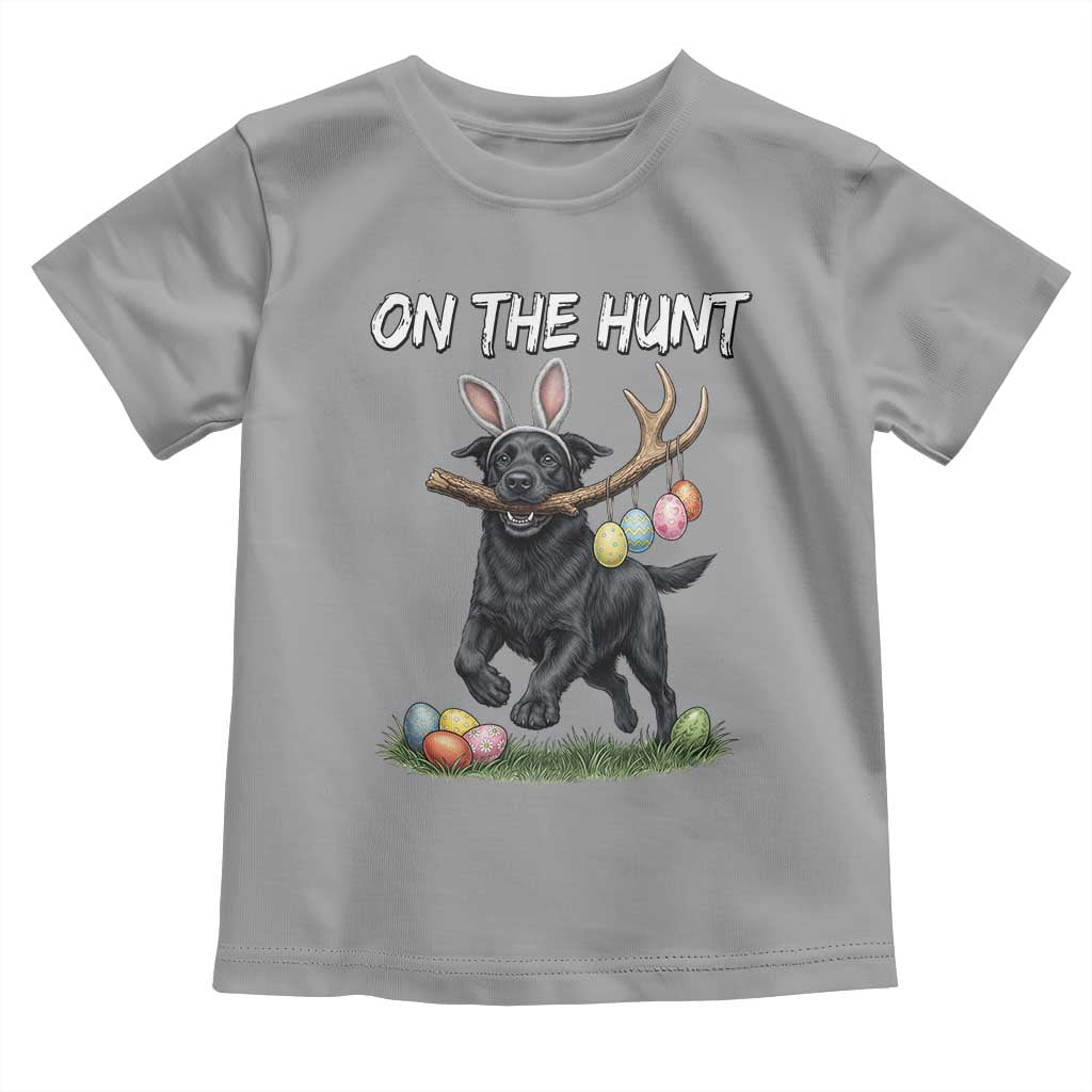 Funny Easter Hunting Dog Toddler T Shirt Labrador Bunny Ears On The Hunt TS12 Sport Gray Print Your Wear