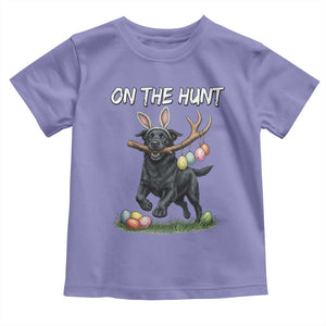 Funny Easter Hunting Dog Toddler T Shirt Labrador Bunny Ears On The Hunt TS12 Violet Print Your Wear