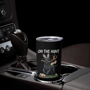 Funny Easter Hunting Dog Tumbler Cup Labrador Bunny Ears On The Hunt TS12 Print Your Wear