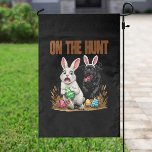 Funny Easter Labrador Bunny Ears Garden Flag On The Hunt TS12 Print Your Wear