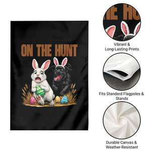 Funny Easter Labrador Bunny Ears Garden Flag On The Hunt TS12 Print Your Wear