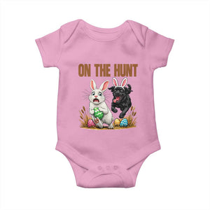 Funny Easter Labrador Bunny Ears Baby Onesie On The Hunt TS12 Light Pink Print Your Wear