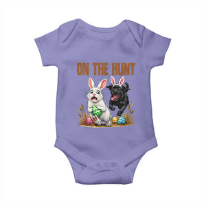 Funny Easter Labrador Bunny Ears Baby Onesie On The Hunt TS12 Violet Print Your Wear