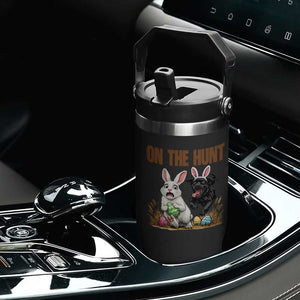 Funny Easter Labrador Bunny Ears Flip Straw Tumbler On The Hunt TS12 Print Your Wear