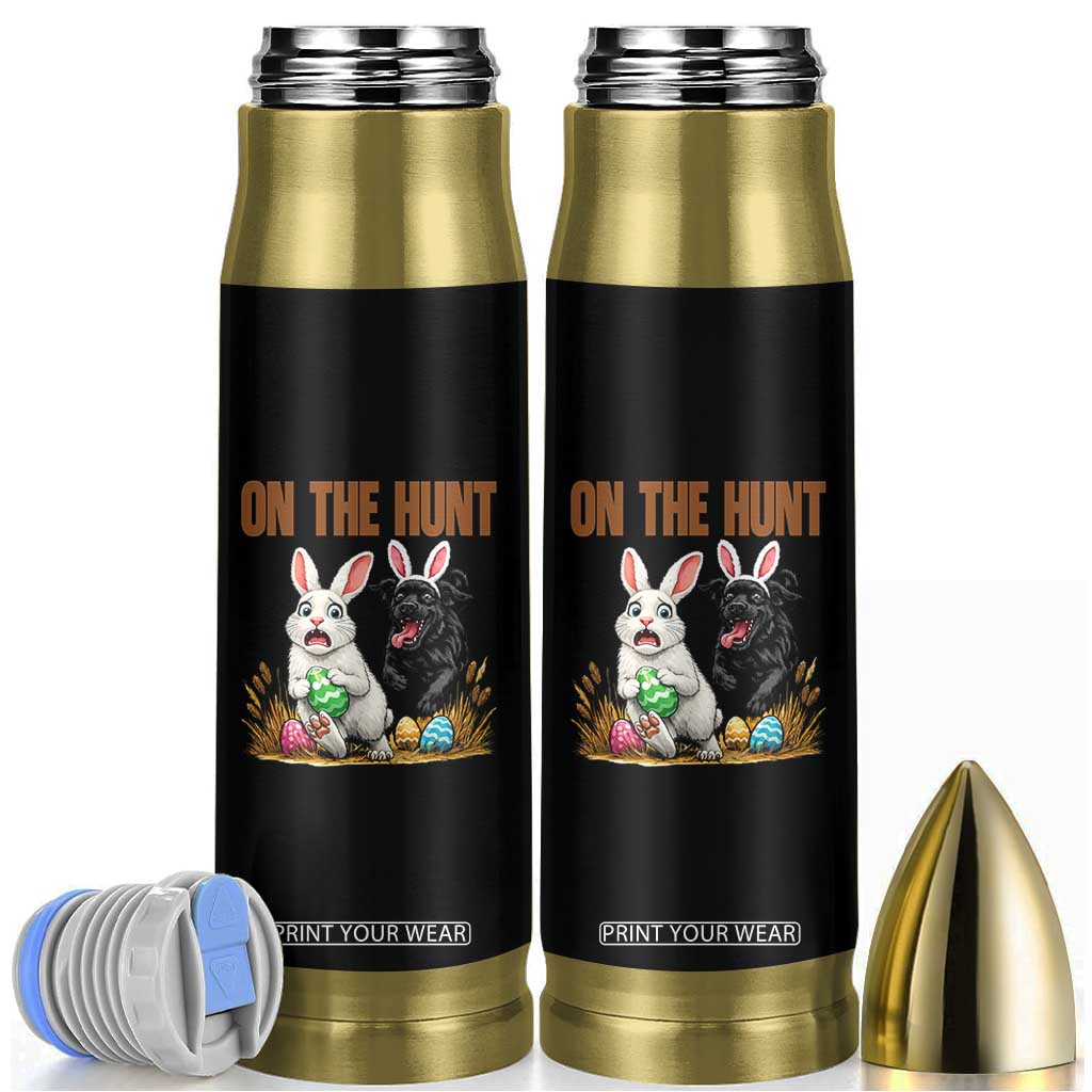 Funny Easter Labrador Bunny Ears Bullet Tumbler On The Hunt TS12 Black Print Your Wear