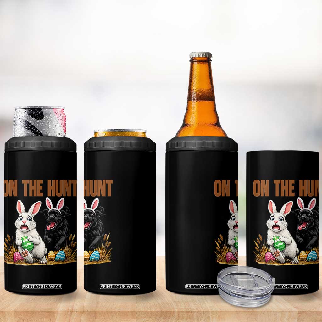 Funny Easter Labrador Bunny Ears 4 in 1 Can Cooler Tumbler On The Hunt TS12 Print Your Wear