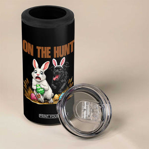 Funny Easter Labrador Bunny Ears 4 in 1 Can Cooler Tumbler On The Hunt TS12 Print Your Wear