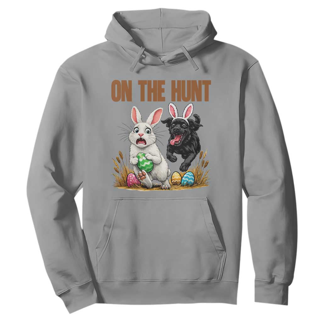 Funny Easter Labrador Bunny Ears Hoodie On The Hunt TS12 Sport Gray Print Your Wear