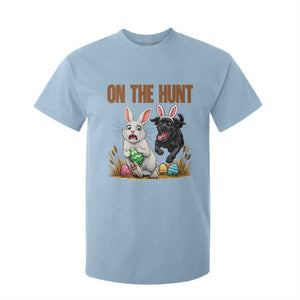 Funny Easter Labrador Bunny Ears T Shirt For Kid On The Hunt TS12 Light Blue Print Your Wear