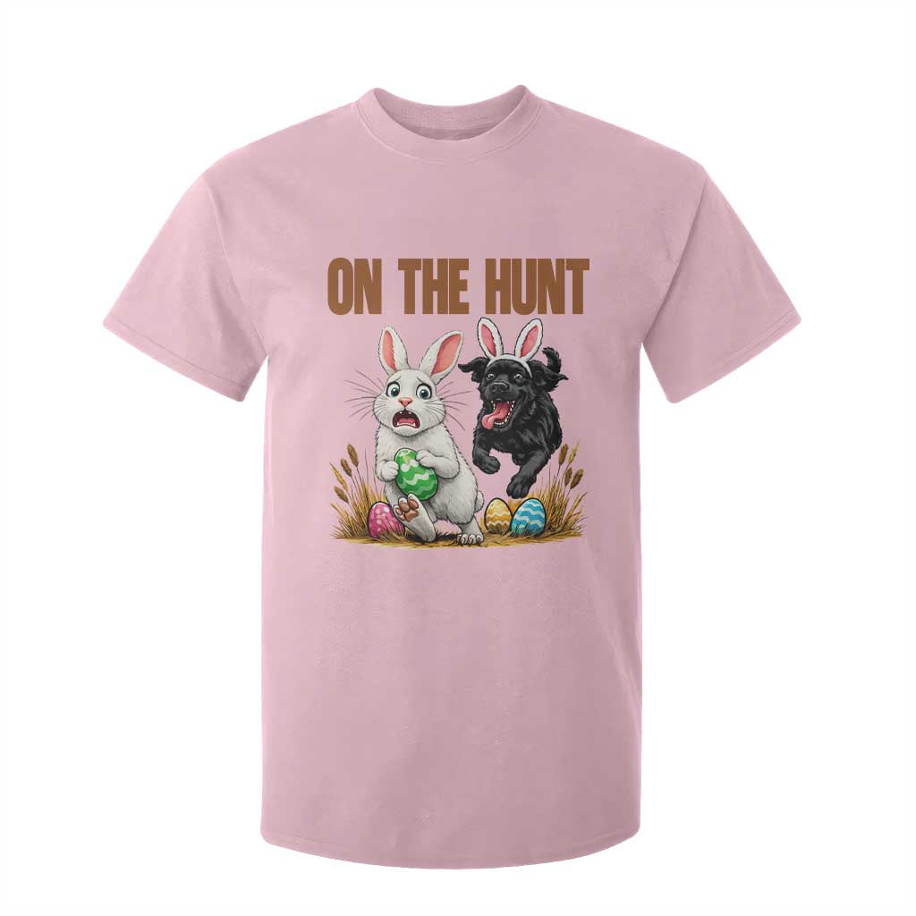 Funny Easter Labrador Bunny Ears T Shirt For Kid On The Hunt TS12 Light Pink Print Your Wear