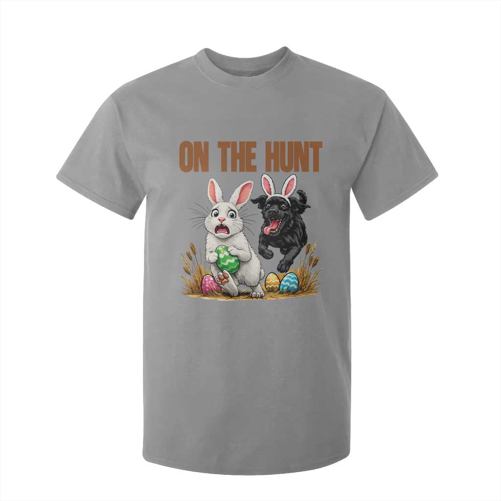 Funny Easter Labrador Bunny Ears T Shirt For Kid On The Hunt TS12 Sport Gray Print Your Wear