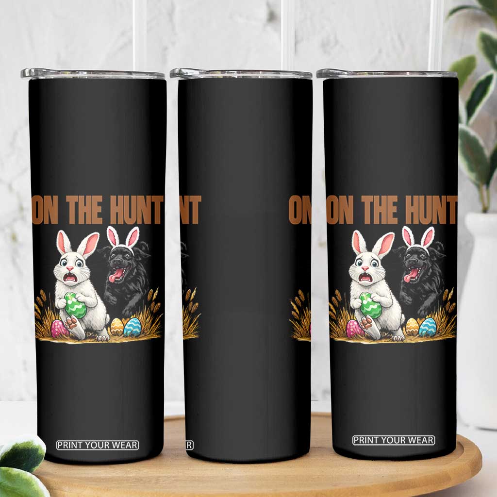 Funny Easter Labrador Bunny Ears Skinny Tumbler On The Hunt TS12 Print Your Wear