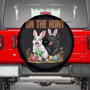 Funny Easter Labrador Bunny Ears Spare Tire Cover On The Hunt TS12 Black Print Your Wear