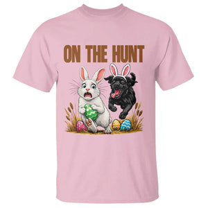Funny Easter Labrador Bunny Ears T Shirt On The Hunt TS12 Light Pink Print Your Wear