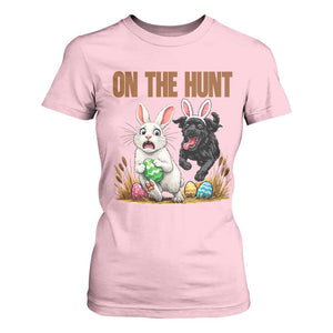Funny Easter Labrador Bunny Ears T Shirt For Women On The Hunt TS12 Light Pink Print Your Wear