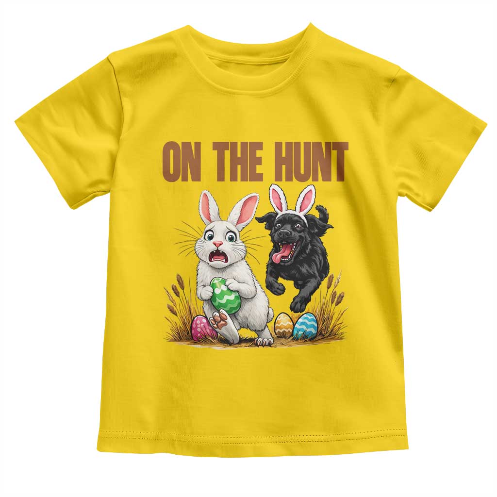 Funny Easter Labrador Bunny Ears Toddler T Shirt On The Hunt TS12 Daisy Print Your Wear