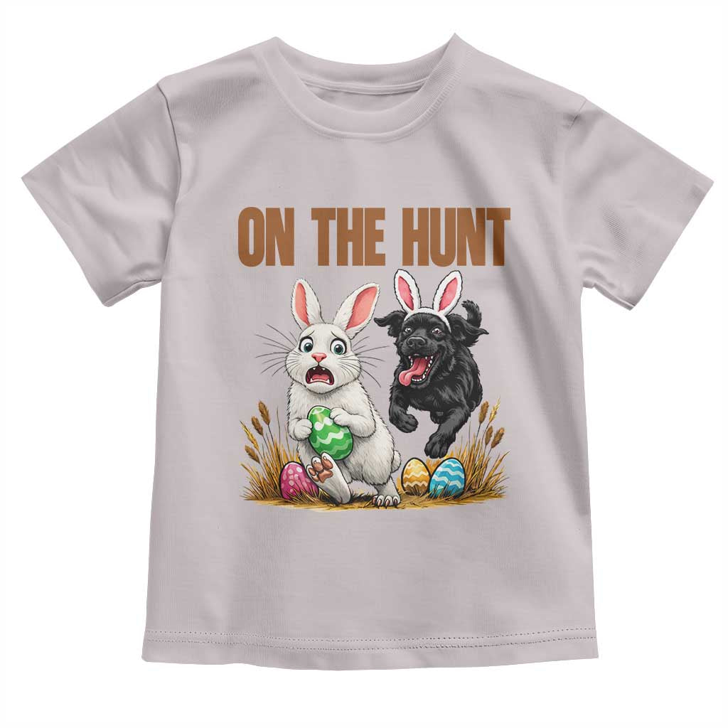 Funny Easter Labrador Bunny Ears Toddler T Shirt On The Hunt TS12 Ice Gray Print Your Wear