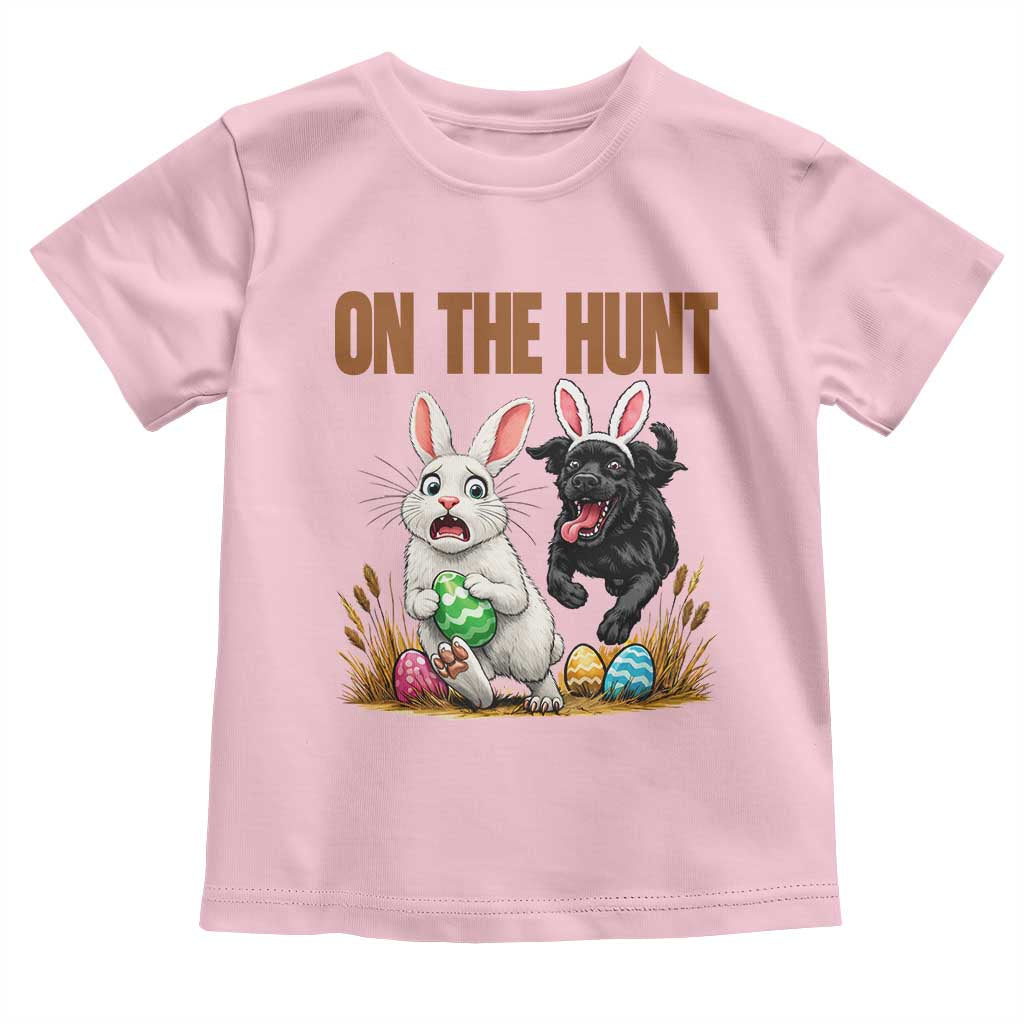 Funny Easter Labrador Bunny Ears Toddler T Shirt On The Hunt TS12 Light Pink Print Your Wear
