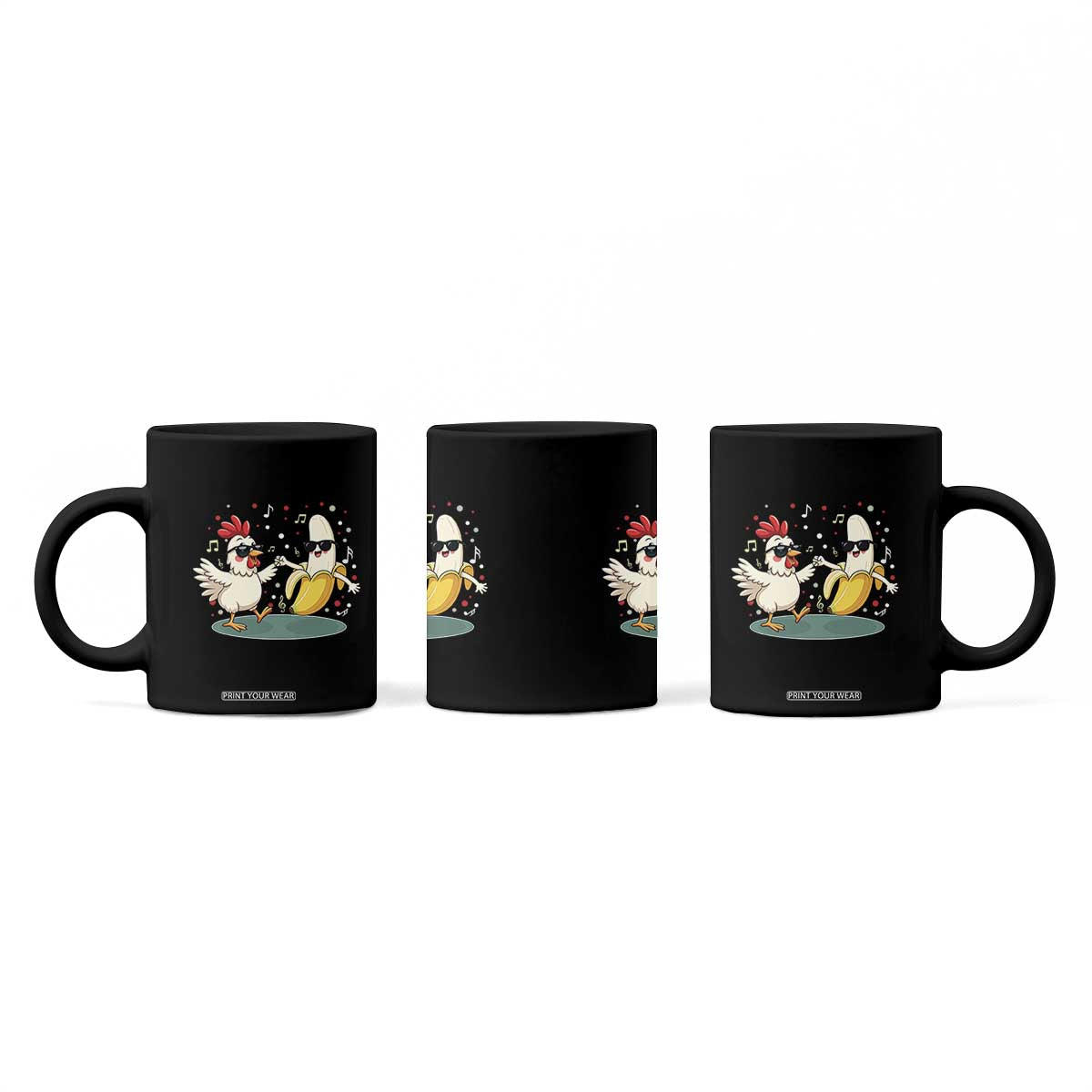 Funny Banana Chicken Dance Coffee Mug Chaos Dance Meme Graphic TS12 Print Your Wear