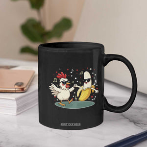 Funny Banana Chicken Dance Coffee Mug Chaos Dance Meme Graphic TS12 Print Your Wear