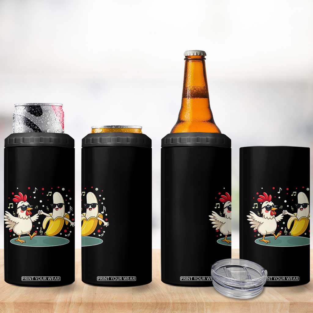 Funny Banana Chicken Dance 4 in 1 Can Cooler Tumbler Chaos Dance Meme Graphic TS12 Print Your Wear