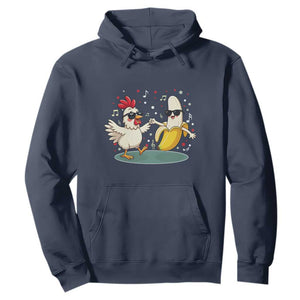 Funny Banana Chicken Dance Hoodie Chaos Dance Meme Graphic TS12 Navy Print Your Wear