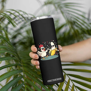 Funny Banana Chicken Dance Skinny Tumbler Chaos Dance Meme Graphic TS12 Print Your Wear