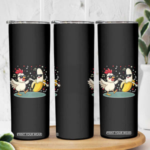 Funny Banana Chicken Dance Skinny Tumbler Chaos Dance Meme Graphic TS12 Print Your Wear