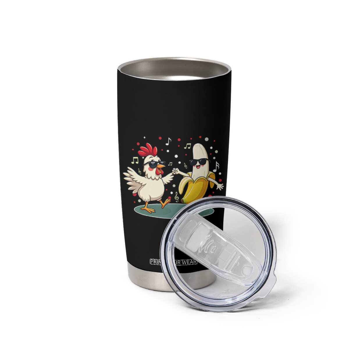 Funny Banana Chicken Dance Tumbler Cup Chaos Dance Meme Graphic TS12 Print Your Wear