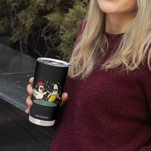 Funny Banana Chicken Dance Tumbler Cup Chaos Dance Meme Graphic TS12 Print Your Wear