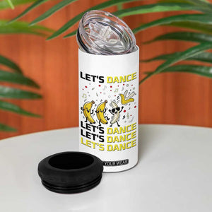 Funny Dancing Banana 4 in 1 Can Cooler Tumbler Lets Dance Silly Meme Graphic TS12 Print Your Wear