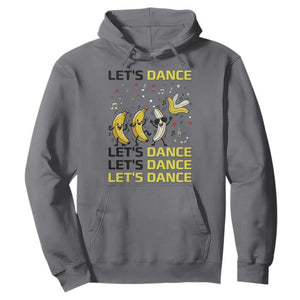 Funny Dancing Banana Hoodie Lets Dance Silly Meme Graphic TS12 Charcoal Print Your Wear