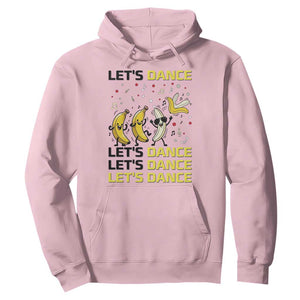 Funny Dancing Banana Hoodie Lets Dance Silly Meme Graphic TS12 Light Pink Print Your Wear